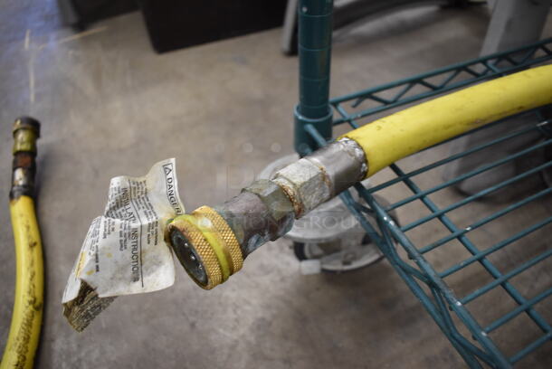 Yellow Gas Hose. 40" - Image 3 of 4