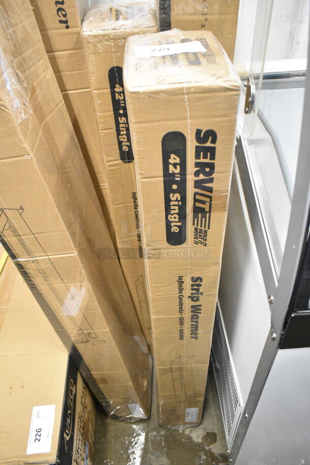 2 BRAND NEW IN BOX! ServIt 423SWI42 Stainless Steel Commercial 42" High Wattage Strip Warmer with Infinite Controls. 120 Volts, 1 Phase. 2 Times Your Bid! - Image 2 of 5