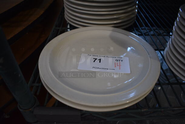 14 White Ceramic Plates. 10x10x1. 14 Times Your Bid! - Image 2 of 3