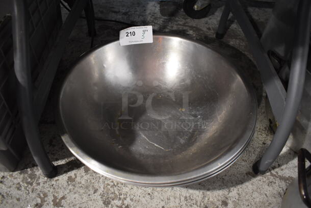 3 Metal Bowls. 19x19x5.5. 3 Times Your Bid! - Image 1 of 4