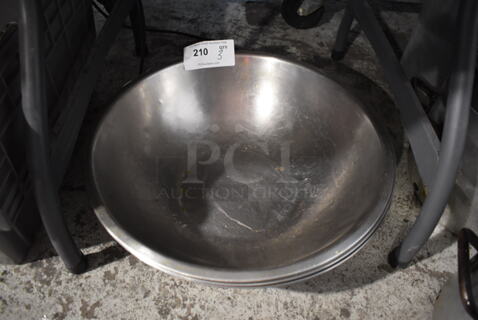 3 Metal Bowls. 19x19x5.5. 3 Times Your Bid!