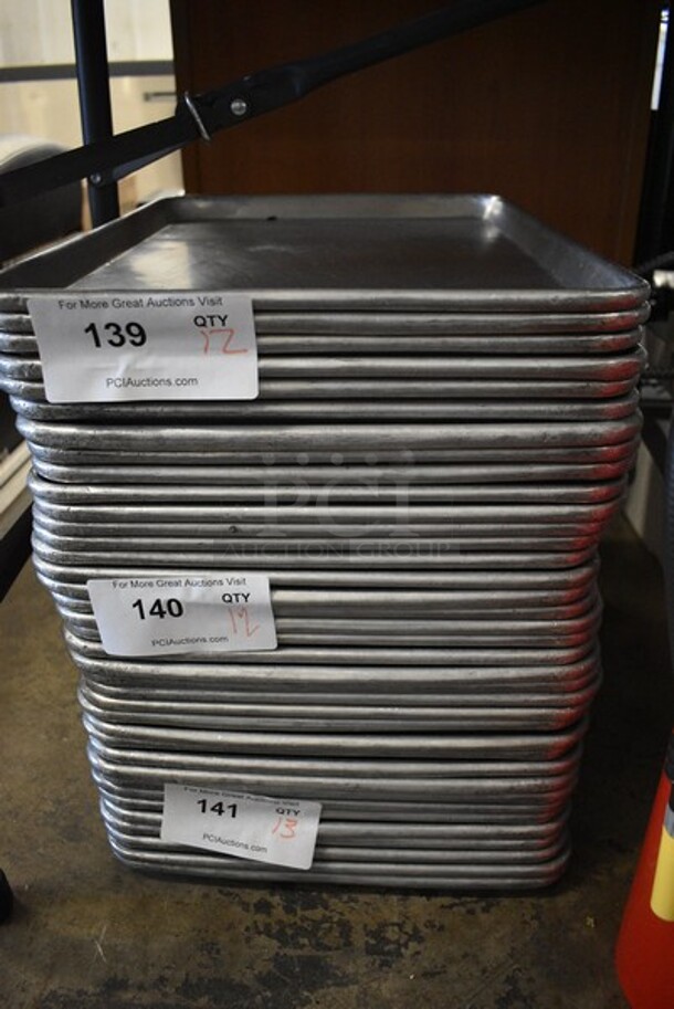 12 Metal Half Size Baking Pans. 13x18x1. 12 Times Your Bid! - Image 3 of 3