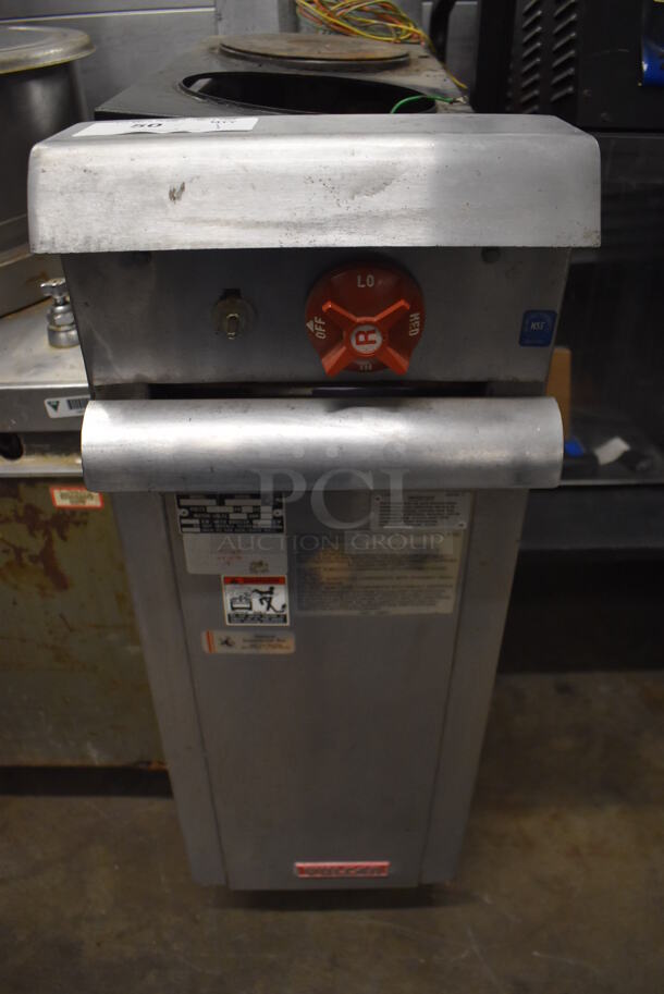 Vulcan VEX3 Stainless Steel Commercial Electric Powered 2 Burner Hot Plate Range. Missing Pieces. 480 Volts, 3 Phase. 12x38x43 - Image 5 of 7