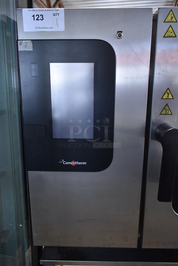 Convotherm  C4eT 6.20 GS Stainless Steel Commercial Natural Gas Powered Combi Convection Oven w/ View Through Door and Metal Oven Racks. 68,200 BTU. - Image 4 of 9