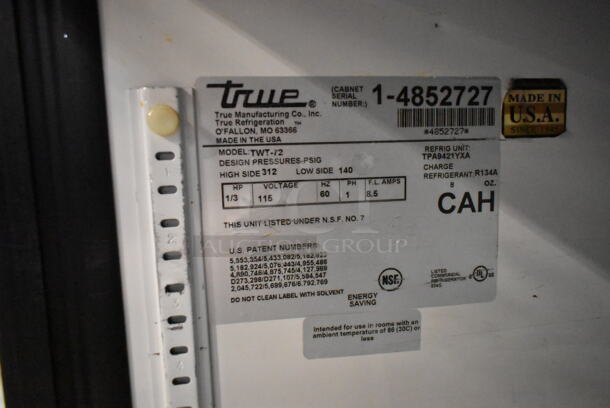 True TWT-72 Stainless Steel Commercial 3 Door Undercounter Cooler. 115 Volts, 1 Phase. Tested and Does Not Power On - Image 6 of 6