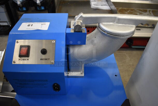 BRAND NEW! Carnival King Model 382SCM350R Metal Commercial Countertop Sno Cone Ice Crushing Machine. 120 Volts, 1 Phase. 21x14.5x26.5. Tested and Working! - Image 3 of 5