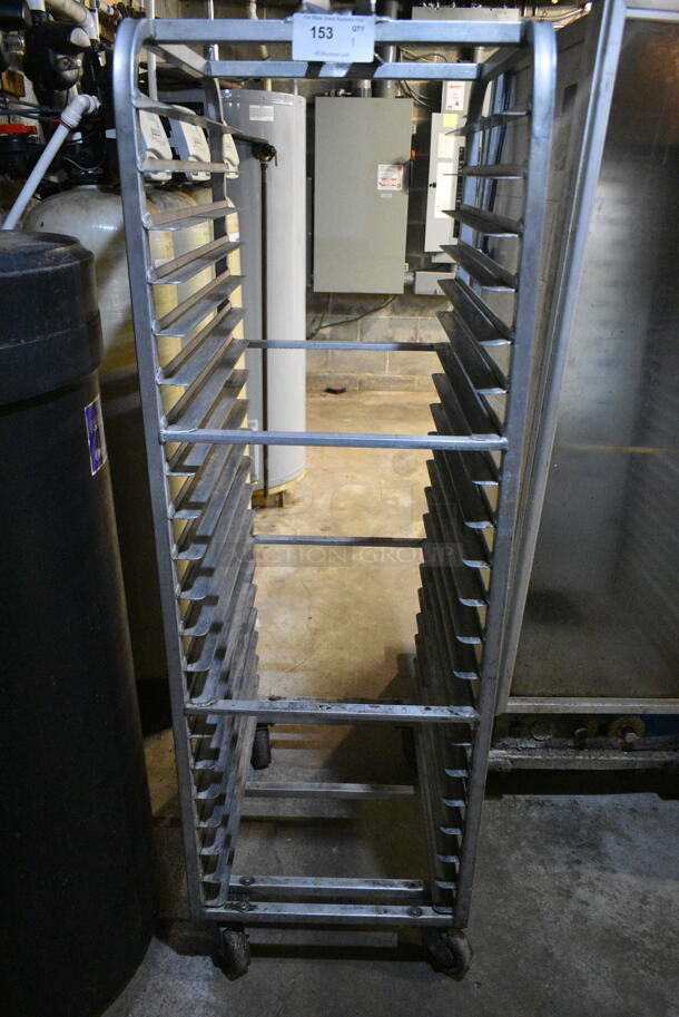 Metal Commercial Pan Transport Rack on Commercial Casters. (basement)  - Image 1 of 3