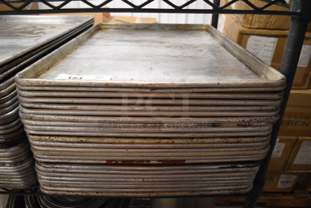 24 Metal Full Size Baking Pans. 18x26x1. 24 Times Your Bid!