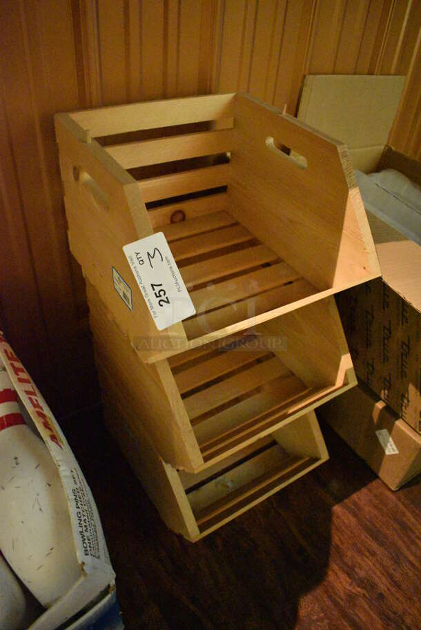 3 Wooden Crates. 13.5x15.5x10. 3 Times Your Bid! (bar) - Image 2 of 3