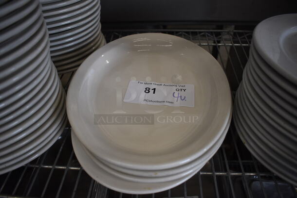 4 Various White Ceramic Oval Plates. Includes 11.5x9x1. 4 Times Your Bid!