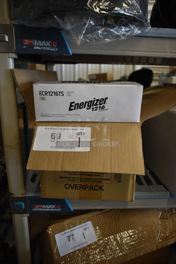 BRAND NEW SCRATCH AND DENT! 5 Boxes of 100 Energizer ECR1216TS Coin Cell Lithium Battery. 