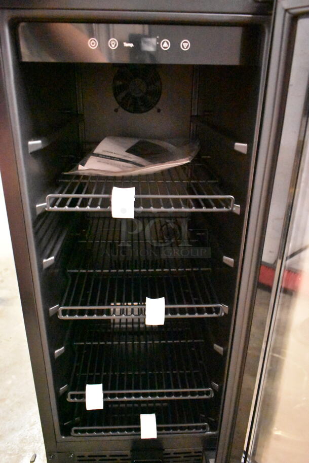 BRAND NEW SCRATCH AND DENT! Whynter BBR-801BG Metal 80 Can Built In Black Glass Beverage Cooler Merchandiser. 115 Volts, 1 Phase. Tested and Working!
 - Image 4 of 6