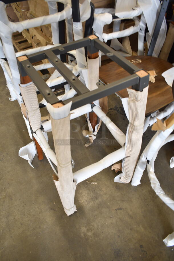 10 BRAND NEW SCRATCH AND DENT! Lancaster Table & Seating Dining Height Chair Frames, Bar Height Chair Frames and Wooden High Chair. Includes 164BCROSSBTP, 164BCROSBSFR, 164HIGHCWN. 10 Times Your Bid! - Image 7 of 12