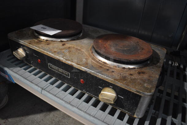 Chef Built Model CHP-80 Metal Countertop 2 Burner Range. 120 Volts, 1 Phase. 20x11x6 - Image 2 of 3
