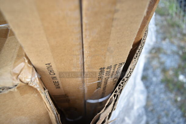 PALLET LOT of 20 BRAND NEW Boxes Including TRL-CS-10 World Centric 36-60 oz. Clear Compostable PLA Lid - 400/Case, 395TO961 EcoChoice 9" x 6" x 3" Compostable Sugarcane / Bagasse 1 Compartment Take-Out Container - 200/Case, B4545-W Elite Global Solutions B4545-W Simplicity 12 oz. White Round Melamine Bowl, 129MCR38B Choice 38 oz. Black Round Microwavable Heavy Weight Container with Lid - 150/Case, Libbey 5139 16 oz Mixing Glass, 274MOPBCKTYE Lavex 35 Qt. Yellow Mop Bucket & Side Press Wringer Combo, 433NHT101 Choice 1/6 Standard Size White "Thank You" Standard-Duty Plastic T-Shirt Bag - 700/Case, Dart Conex 20SL Translucent Lid with Straw Slot, Mompush Lithe V2 T3500M, 712B554B Speed Rail, Dart 10CPWCR Concorde 10 1/4" 3 Compartment White Non-Laminated Round Foam Plate, 395TO961 EcoChoice 9" x 6" x 3" Compostable Sugarcane / Bagasse 1 Compartment Take-Out Container - 200/Case. 20 Times Your Bid!  - Image 12 of 12