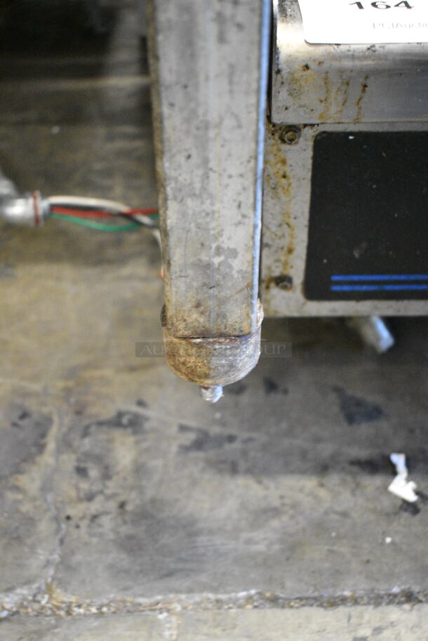 Hollymatic 175 Metal Commercial Floor Style Meat Mixer Grinder on Commercial Casters. 230 Volts.  - Image 4 of 8