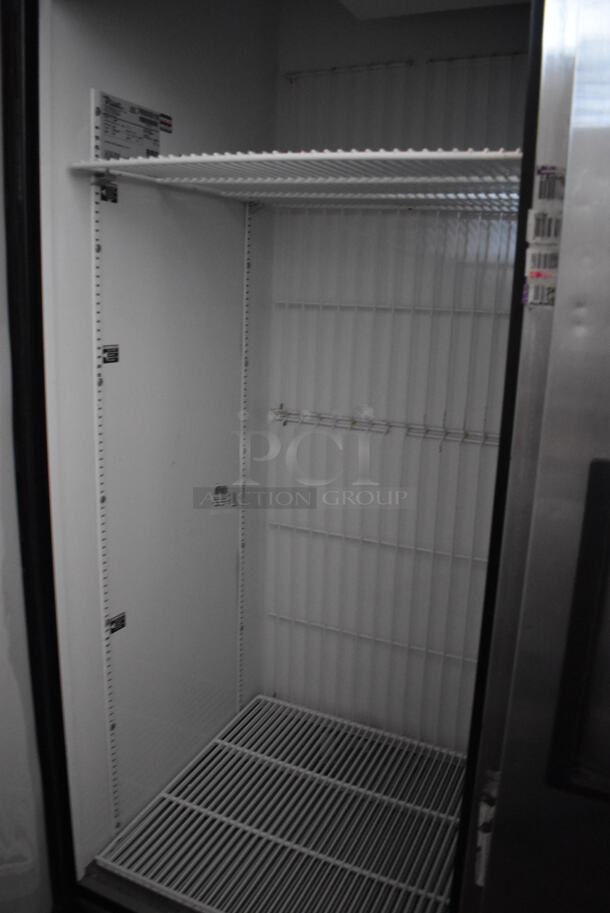 2013 True T-49F ENERGY STAR Stainless Steel Commercial 2 Door Reach In Freezer w/ Poly Coated Racks on Commercial Casters. 115 Volts, 1 Phase. Tested and Working! - Image 5 of 7