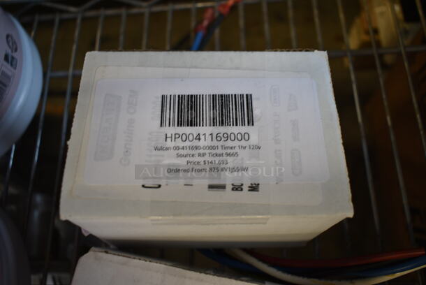 3 BRAND NEW SCRATCH AND DENT! Items Including HP00498443 Vulcan 00-498443 Module, Fenwal Ignition, HP0041169000 Vulcan 00-411690-00001 Timer 1hr 120v, 39100960677 Vulcan 00-960677 Motor, Blower. 3 Times Your Bid! - Image 4 of 6