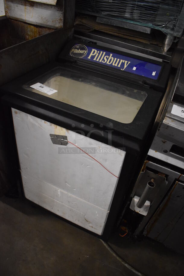 Metal Commercial Chest Cooler Merchandiser on Casters. 115 Volts, 1 Phase. 23x22x34. Tested and Working! - Image 2 of 6