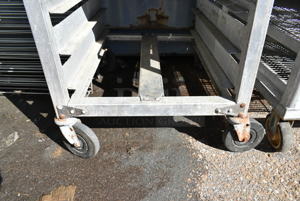 Metal Pan Transport Rack on Commercial Casters.  - Image 3 of 4