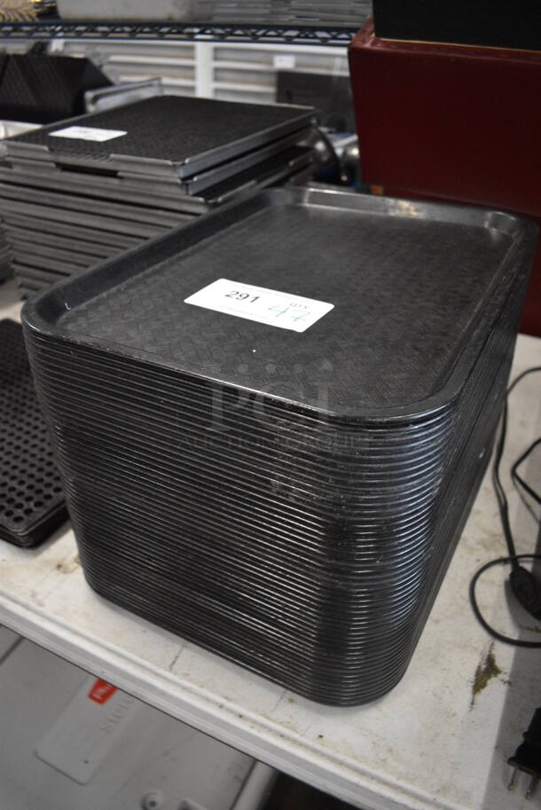 47 Black Poly Trays. 12x16.5x1. 47 Times Your Bid! - Image 2 of 3