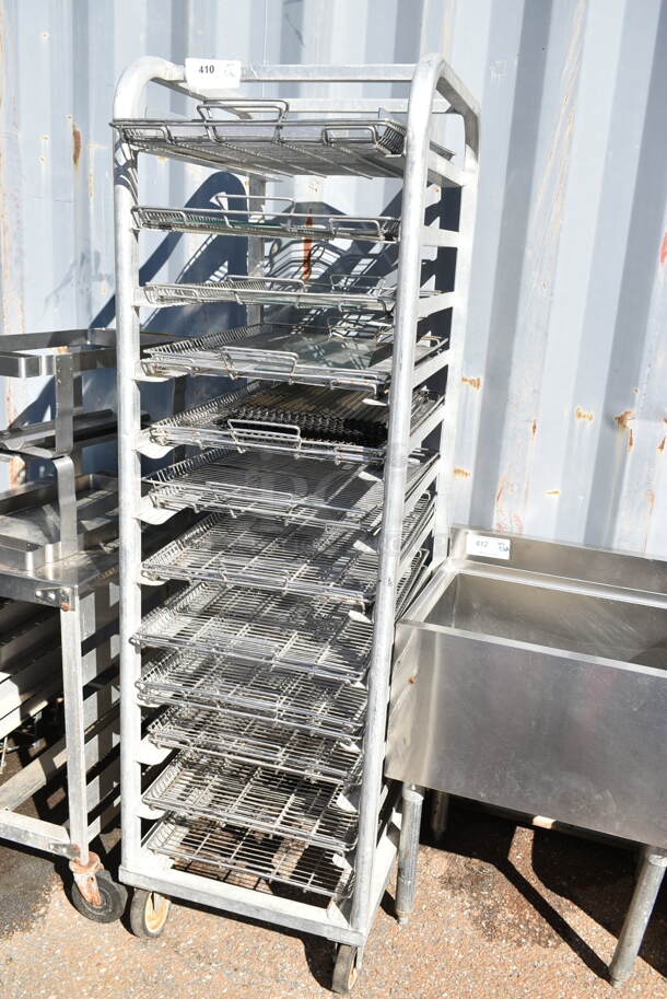 Metal Pan Transport Rack on Commercial Casters w/ Contents.  - Image 2 of 5