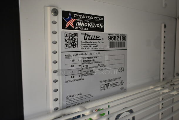 2019 True GDM-06-34-HC Metal Commercial Single Door Mini Cooler Merchandiser. 115 Volts, 1 Phase. Tested and Working! - Image 3 of 3
