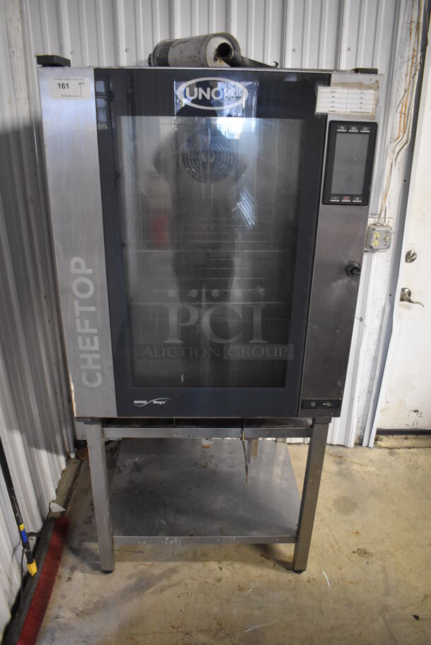 2016 Unox XAVC-10FS-EPR Cheftop Stainless Steel Commercial Electric Powered Combi Convection Oven on Stainless Steel Stand. 208-240 Volts, 3 Phase. 34x36x74 - Image 1 of 10