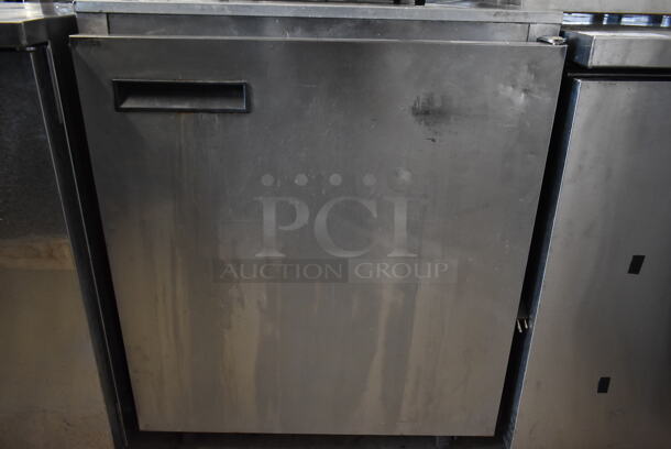 2012 Delfield Stainless Steel Commercial Single Door Undercounter Cooler on Commercial Casters. 115 Volts, 1 Phase. Tested and Working! - Image 3 of 5