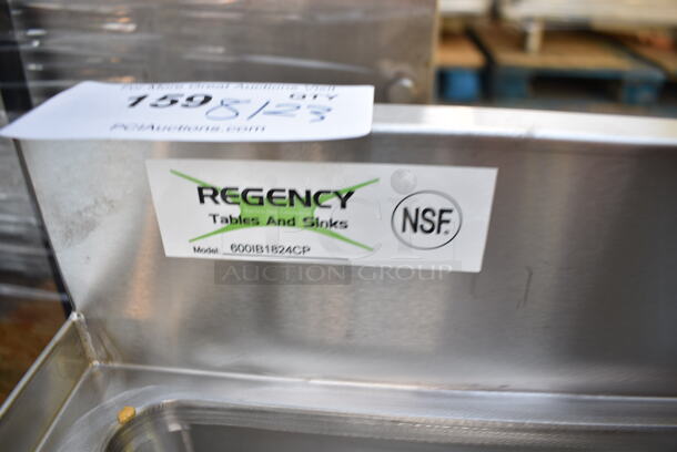 BRAND NEW SCRATCH AND DENT! Regency 600IB1824CP 18" x 24" Underbar Ice Bin with 7 Circuit Post-Mix Cold Plate and Bottle Holders - 51 lb. - Image 6 of 6