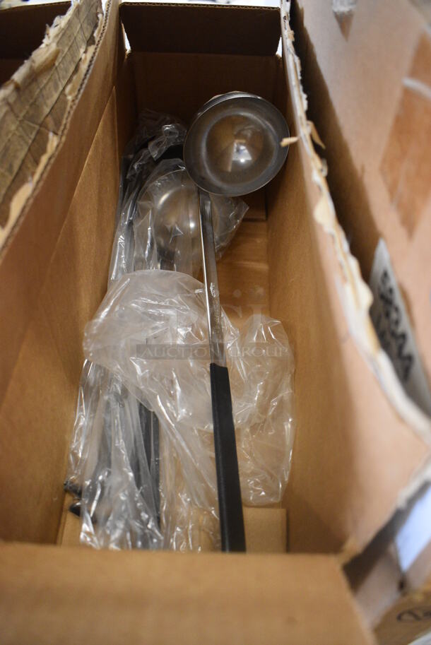 4 BRAND NEW IN BOX! Vollrath Stainless Steel Ladles. 15