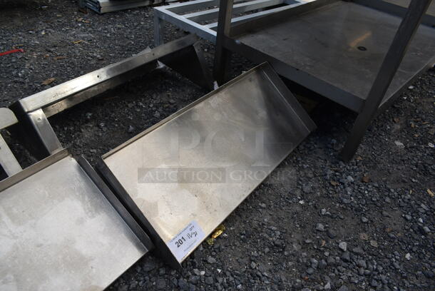 Stainless Steel Wall Mount Shelf. - Image 2 of 3