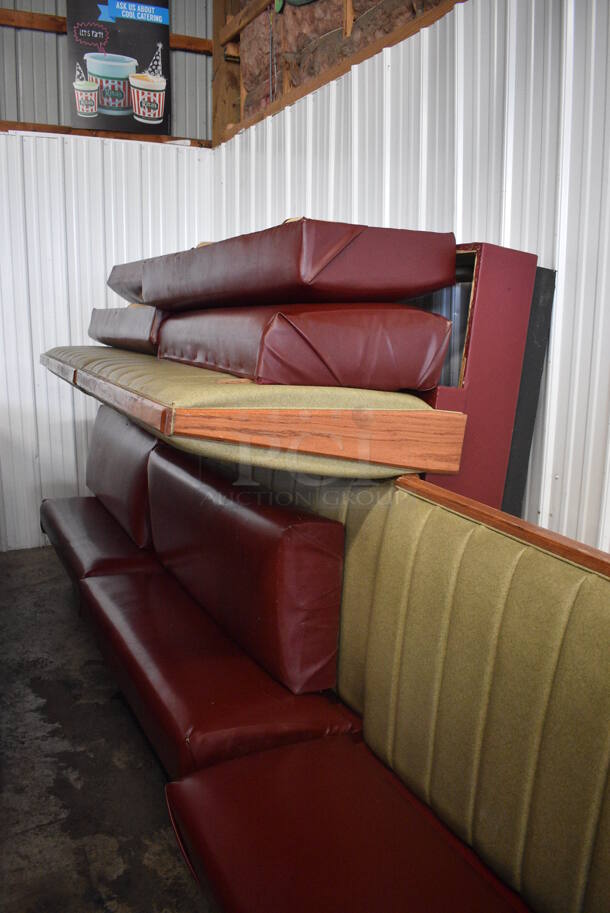 ALL ONE MONEY! Lot of 6 Double Sided Booth Seats. 48x48x43 - Image 4 of 4