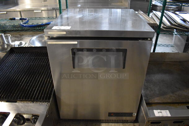 2015 True TUC-24 Stainless Steel Commercial Single Door Undercounter Cooler. 115 Volts, 1 Phase. 24x25x33. Tested and Working!