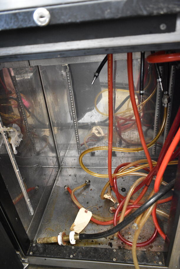 Perlick BS108 Metal Commercial Direct Draw Kegerator w/ 6 Tap Beer Tower on Commercial Casters. 115 Volts, 1 Phase. Tested and Powers On But Does Not Get Cold - Image 7 of 9