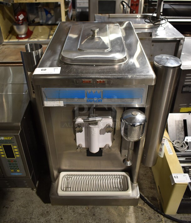Taylor 490-33 Stainless Steel Commercial Countertop Single Flavor Ice Cream Machine w/ Milkshake Mixing Attachment. 208-230 Volts, 3 Phase. - Image 1 of 7