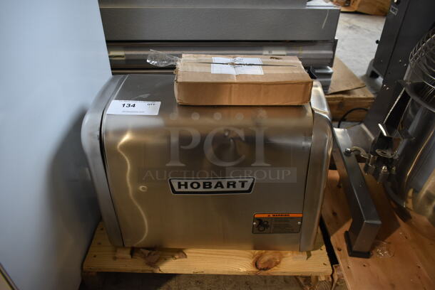 BRAND NEW SCRATCH AND DENT! Hobart 4822 Stainless Steel Commercial Countertop Power Hub for Meat Grinder. 120 Volts, 1 Phase. Tested and Working! - Image 1 of 6