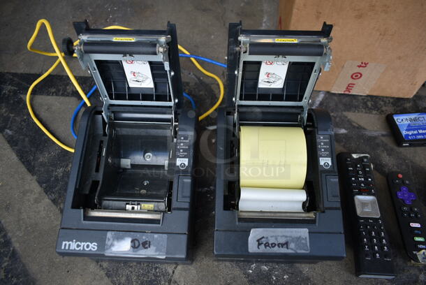 ALL ONE MONEY! Lot of 2 Epson M129C Receipt Printers and Various Remotes - Image 4 of 10