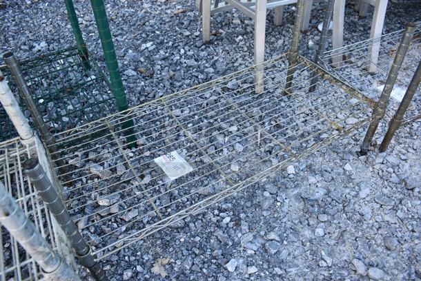 Chrome Finish Single Tier Wire Shelving Unit. BUYER MUST DISMANTLE. PCI CANNOT DISMANTLE FOR SHIPPING. PLEASE CONSIDER FREIGHT CHARGES. 30x14x14 - Image 2 of 2