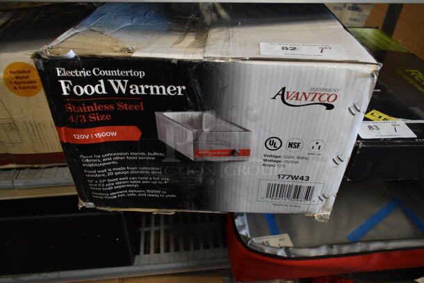 BRAND NEW SCRATCH AND DENT! Avantco 177W43 Stainless Steel Commercial Countertop Food Warmer. 120 Volts, 1 Phase. Tested and Working! - Image 2 of 5