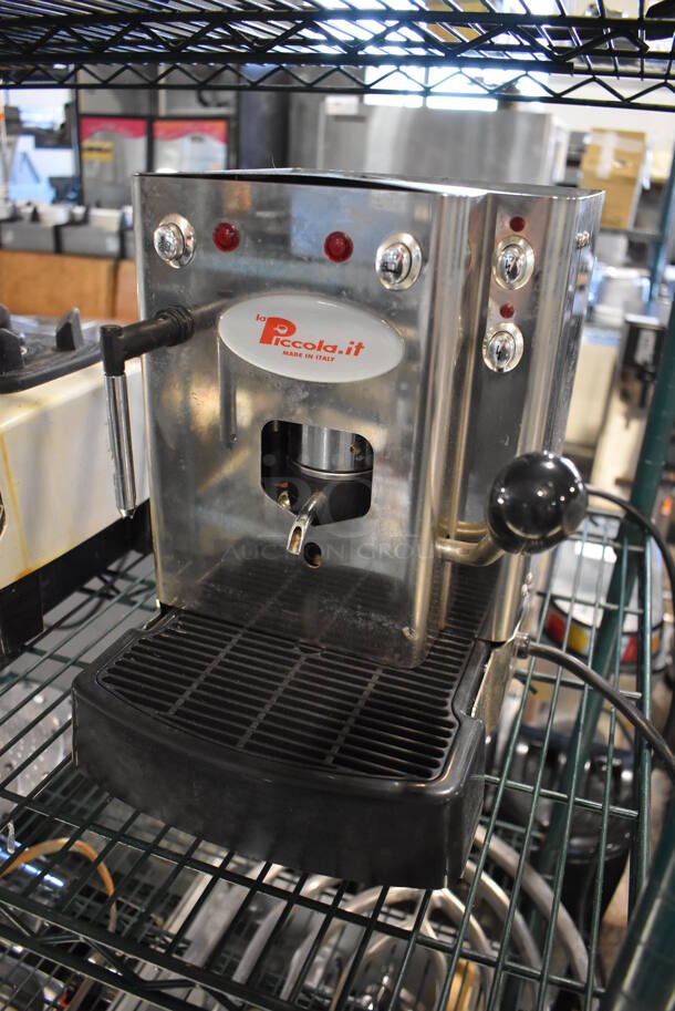 Piccola Sara Acciaio Vapore Stainless Steel Commercial Countertop Single Group Espresso Machine w/ Steam Wand. 9x12x12 - Image 3 of 6