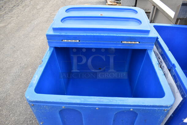 Iowa Rotocast IRP-2000 Blue Poly Portable Ice Bin on Casters. 27x37x38 - Image 6 of 7