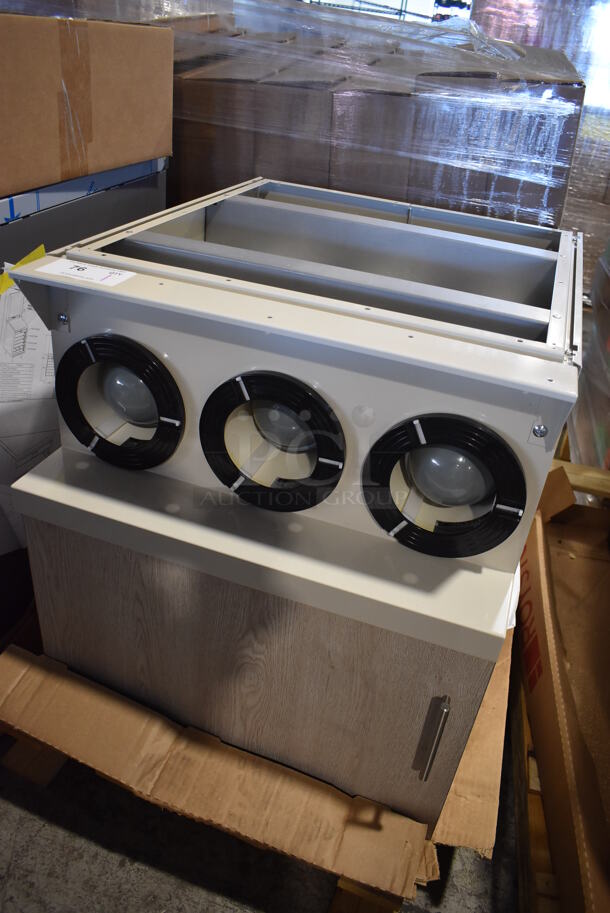 BRAND NEW! Royston Metal Soda Station w/ 3 Cup Dispensers and 2 Doors. 24x31x27 - Image 2 of 7