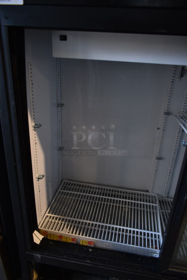 2017 True GDM-41SL-48-HC-LD Metal Commercial 2 Door Reach In Cooler Merchandiser w/ Poly Coated Racks. 115 Volts, 1 Phase. Tested and Working! - Image 4 of 6