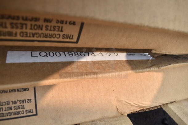 BRAND NEW SCRATCH AND DENT! Curtron SPD20AL Service-Pro Series 20 Single Aluminum Swinging Traffic Door with 9" x 14" Window - 36" x 84" Door Opening. May Be Missing Pieces. - Image 3 of 4