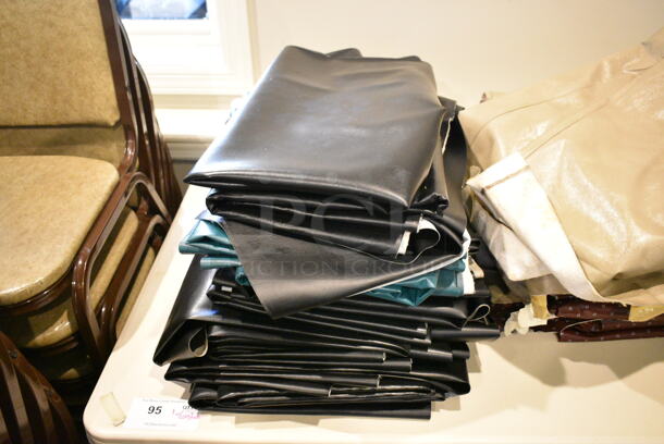ALL ONE MONEY! Lot of Various Items Including Table Cloths. Does Not Include Table. (secondary dining room)  - Image 2 of 4