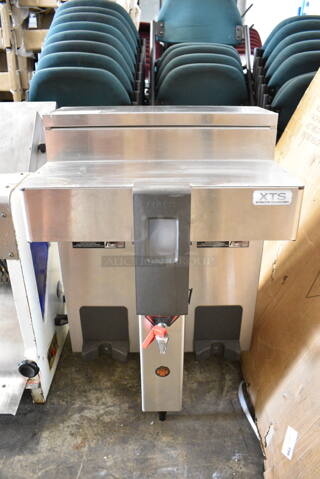 Fetco CBS-2132-XTS Stainless Steel Commercial Countertop Dual Coffee Machine w/ Hot Water Dispenser. 200-240 Volts, 1 Phase. 