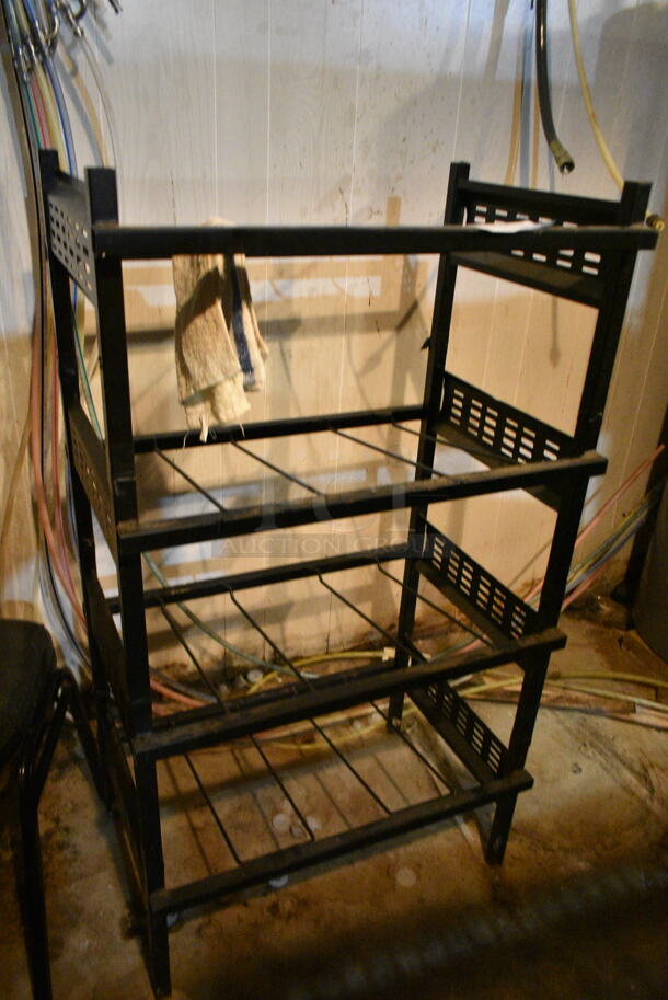Black Metal Soda Rack. (basement)  - Image 1 of 4