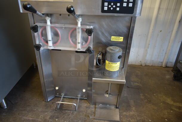 2016 Stoelting SF121-38I2 Stainless Steel Commercial Countertop Air Cooled 2 Flavor w/ Twist Soft Serve Ice Cream Machine w/ Mixing Head Attachment. 208-240 Volts, 1 Phase. - Image 4 of 6