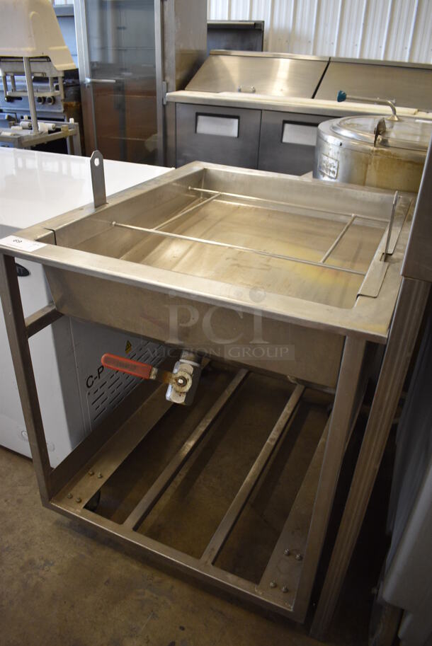 Stainless Steel Commercial Icing Glazing Station on Commercial Casters. 31.5x39x40 - Image 6 of 7